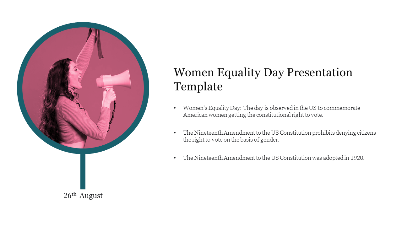 Women Equality Day Presentation Template